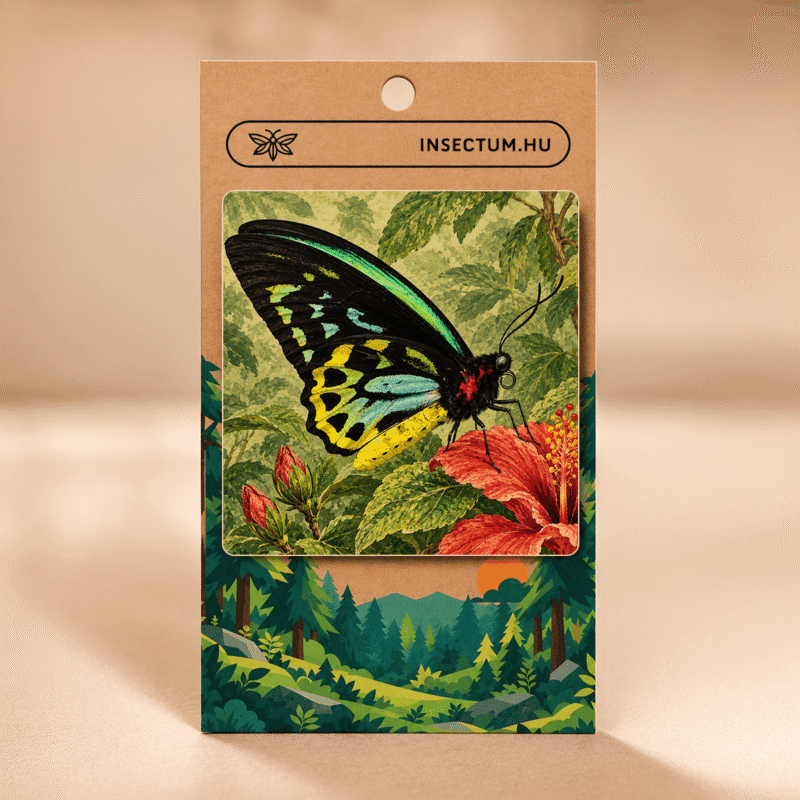 Ornithoptera alexandrae hűtőmágnes – Trópusi kollekció